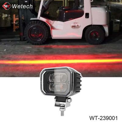 Lumière de zone rouge de chariot élévateur 10V - 80V 30W LED Lampes de sécurité de chariot élévateur avec support en acier inoxydable