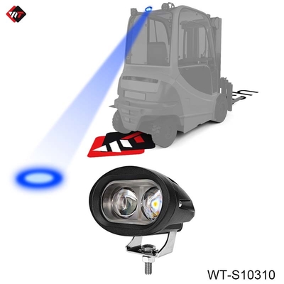Éclairage de la tache bleue 10W LED à l'épreuve de l'eau 10V - 80V avec boîtier en aluminium coulé