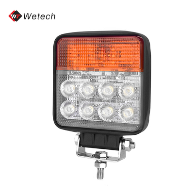 LED Working Light Waterproof 12V 24V DC 24W Flood Beam with Turn Signal and Durable Design