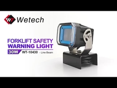 WT-10460 Feux de sécurité bleus pour chariot élévateur 60W Lampe pour chariot élévateur personnalisée