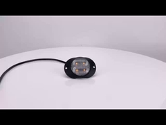 WT-TC10912-1 Flash Strobe lumières 12V 24V LED Ambre Strobe lumière d'avertissement pour les camions 3m autocollant