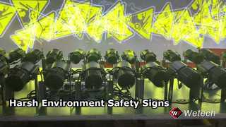 Projecteur Gobo LED 240 W, signes de sécurité IP65